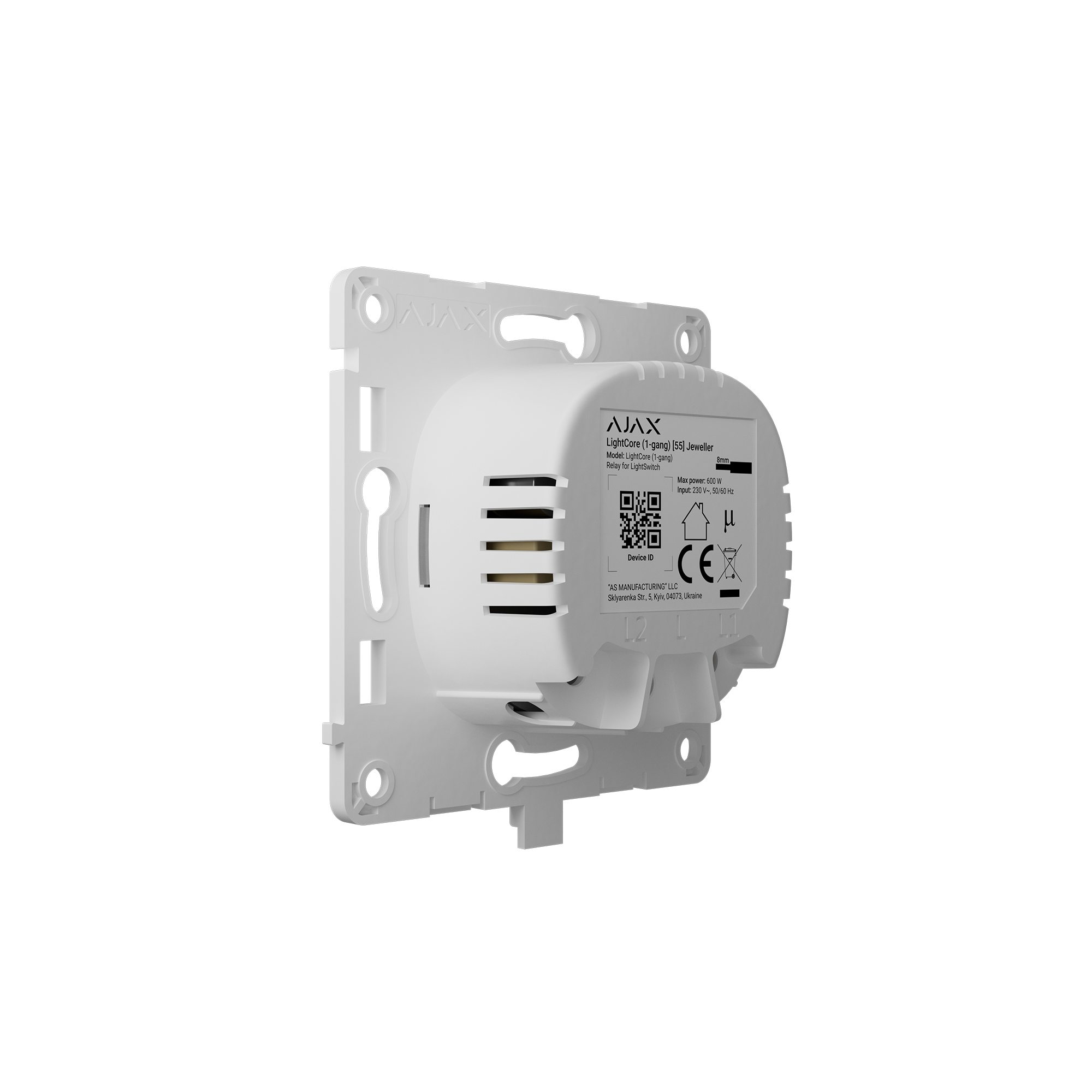 Modul Intrerupator Wireless Circuit Simplu AJAX LightCore 1-gang