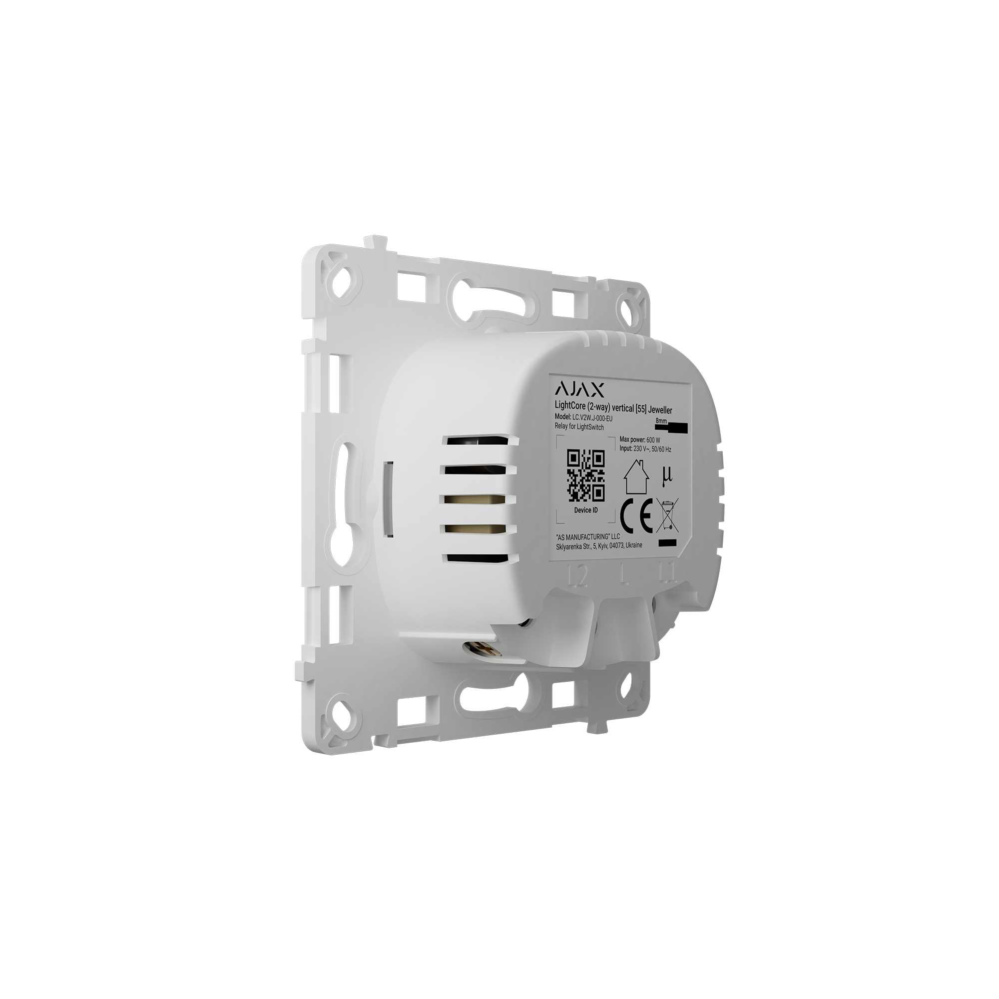 Modul Intrerupator Wireless Cap Scara AJAX LightCore 2-way Vertical