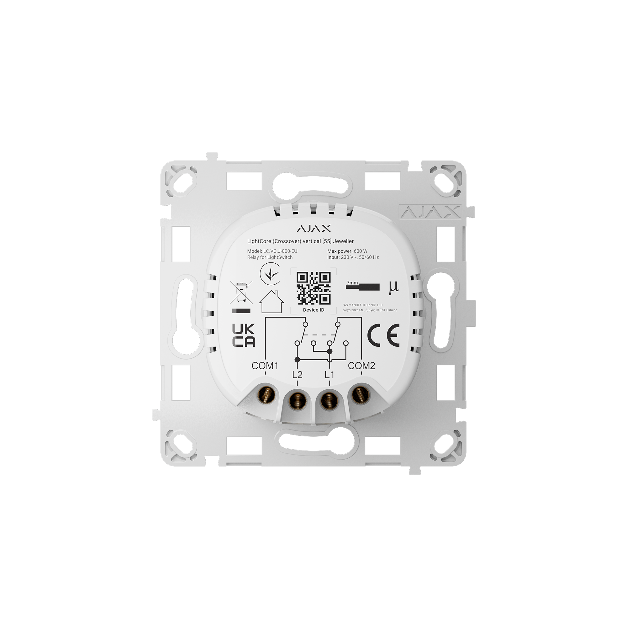 Modul Intrerupator Wireless Cap Scara Cruce AJAX LightCore