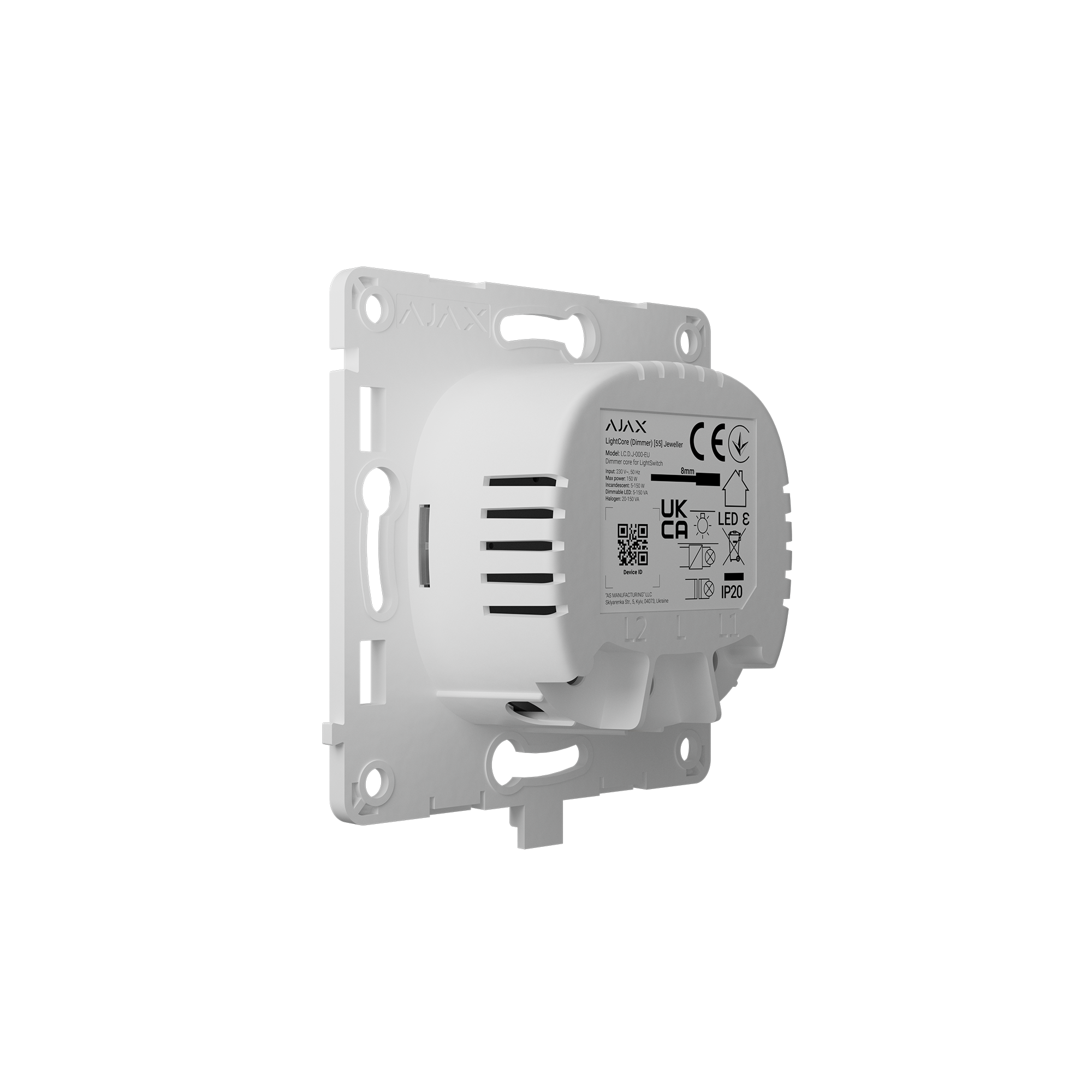 Modul intrerupator wireless dimabil, AJAX LightCore (Dimmer)