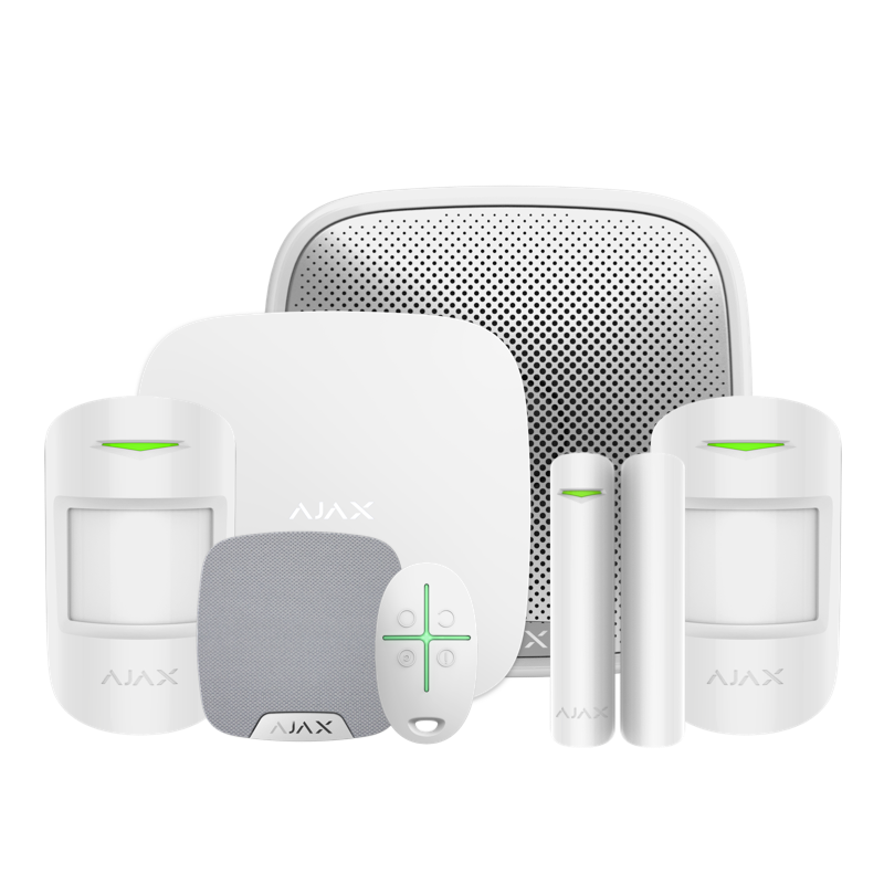Set complet Alarma AJAX Home/Office (tip B) cu unitate centrala, detectoare și sirene pentru securitate eficientă.