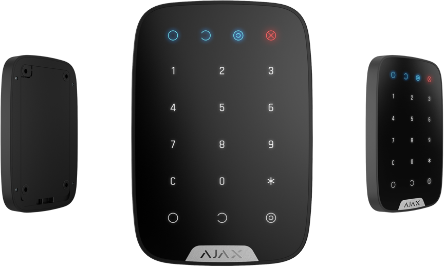 Tastatura wireless, AJAX KeyPad, ideală pentru sisteme de securitate moderne, oferind acces rapid și sigur.