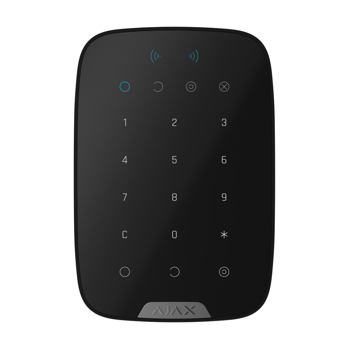 Tastatură wireless cu cititor de carduri AJAX Superior KeyPad Plus - negru