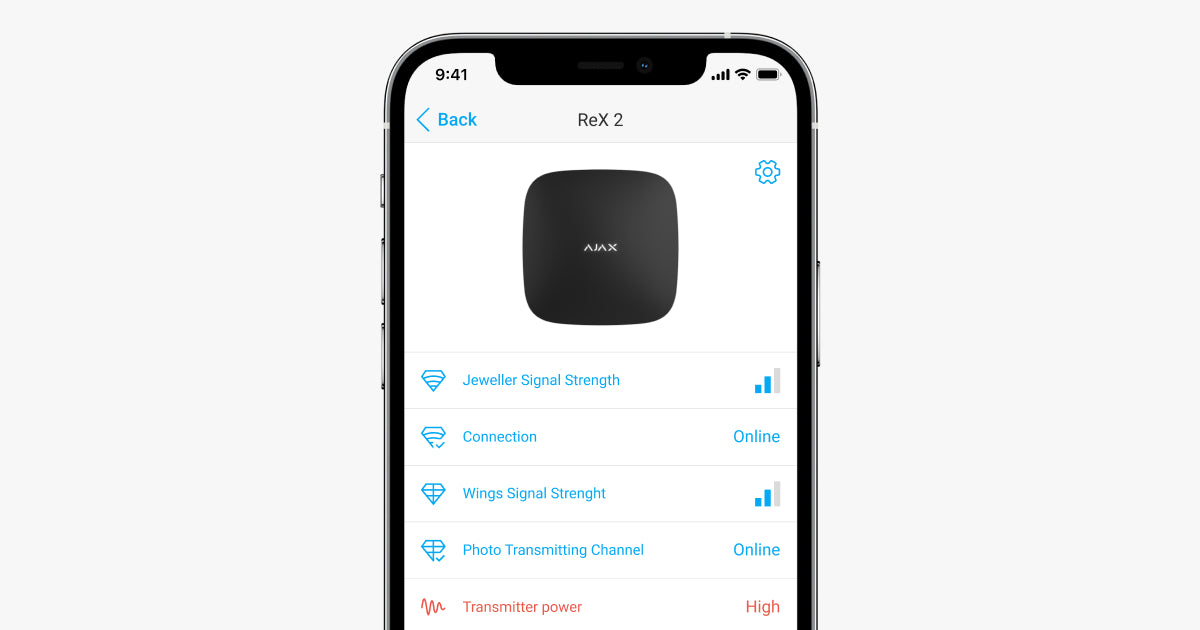 Extender wireless, AJAX ReX 2 pentru o conectivitate Wi-Fi rapidă și stabilă în întreaga locuință sau birou.