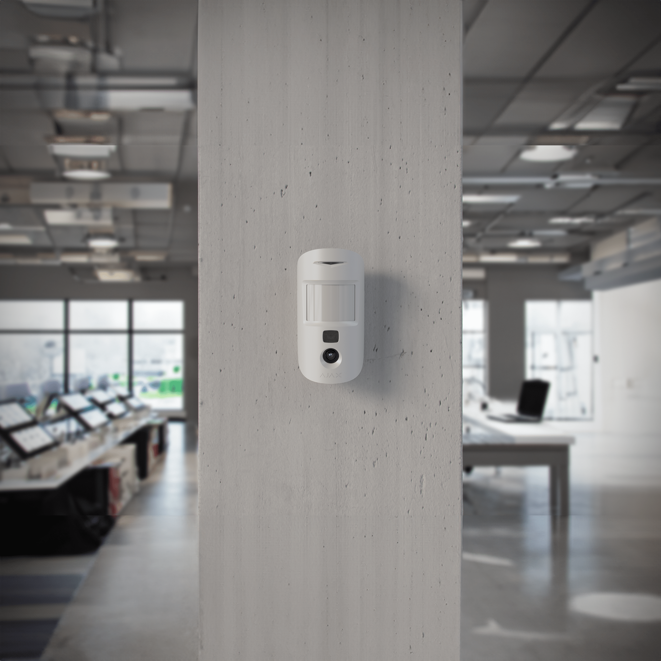 Detector PIR wireless cu Camera foto AJAX MotionCam Jeweller - maxbi