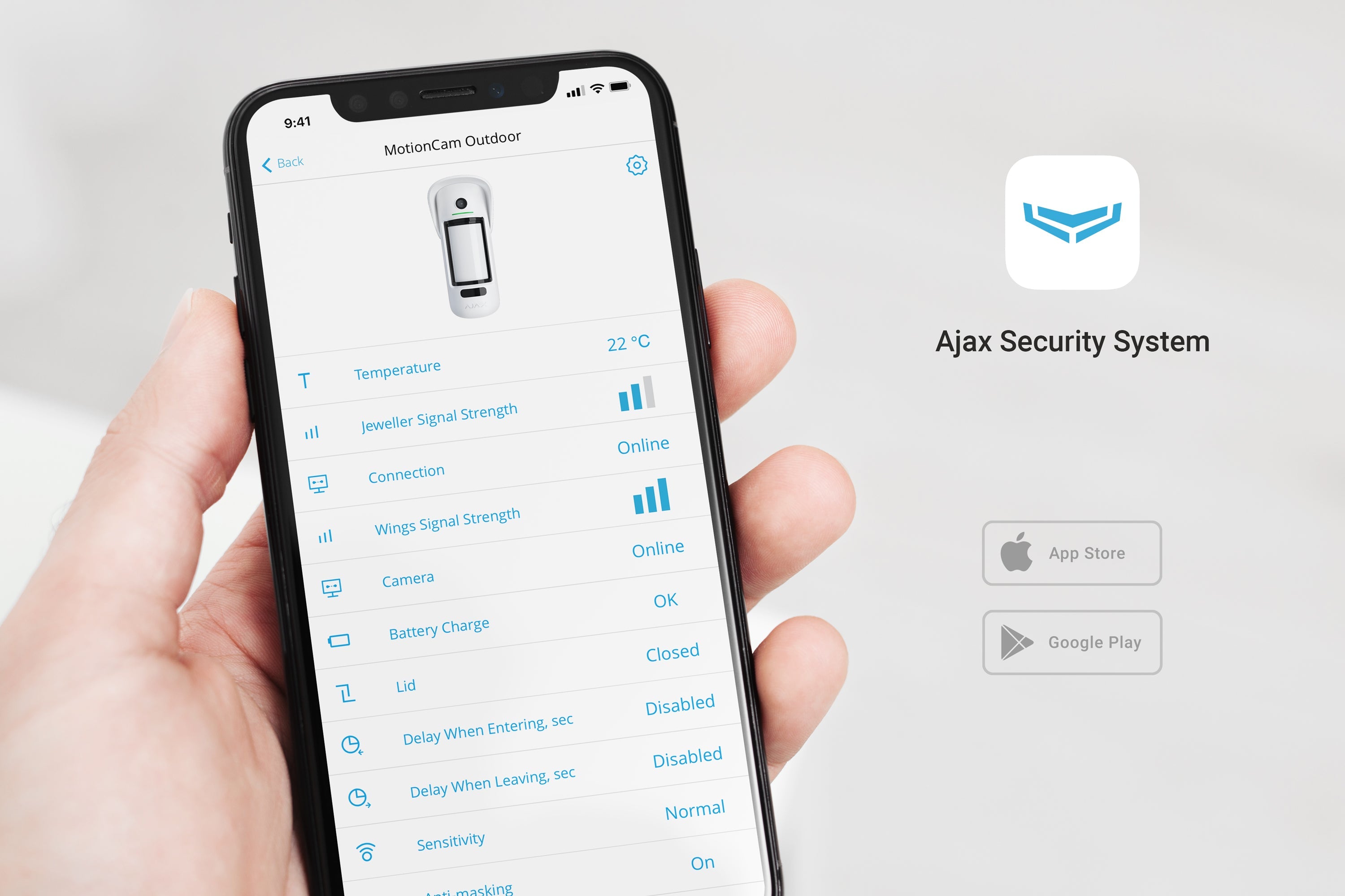 Detector PIR wireless cu verificare foto la alarma, AJAX MotionCam Outdoor PhOD Jeweller - maxbi