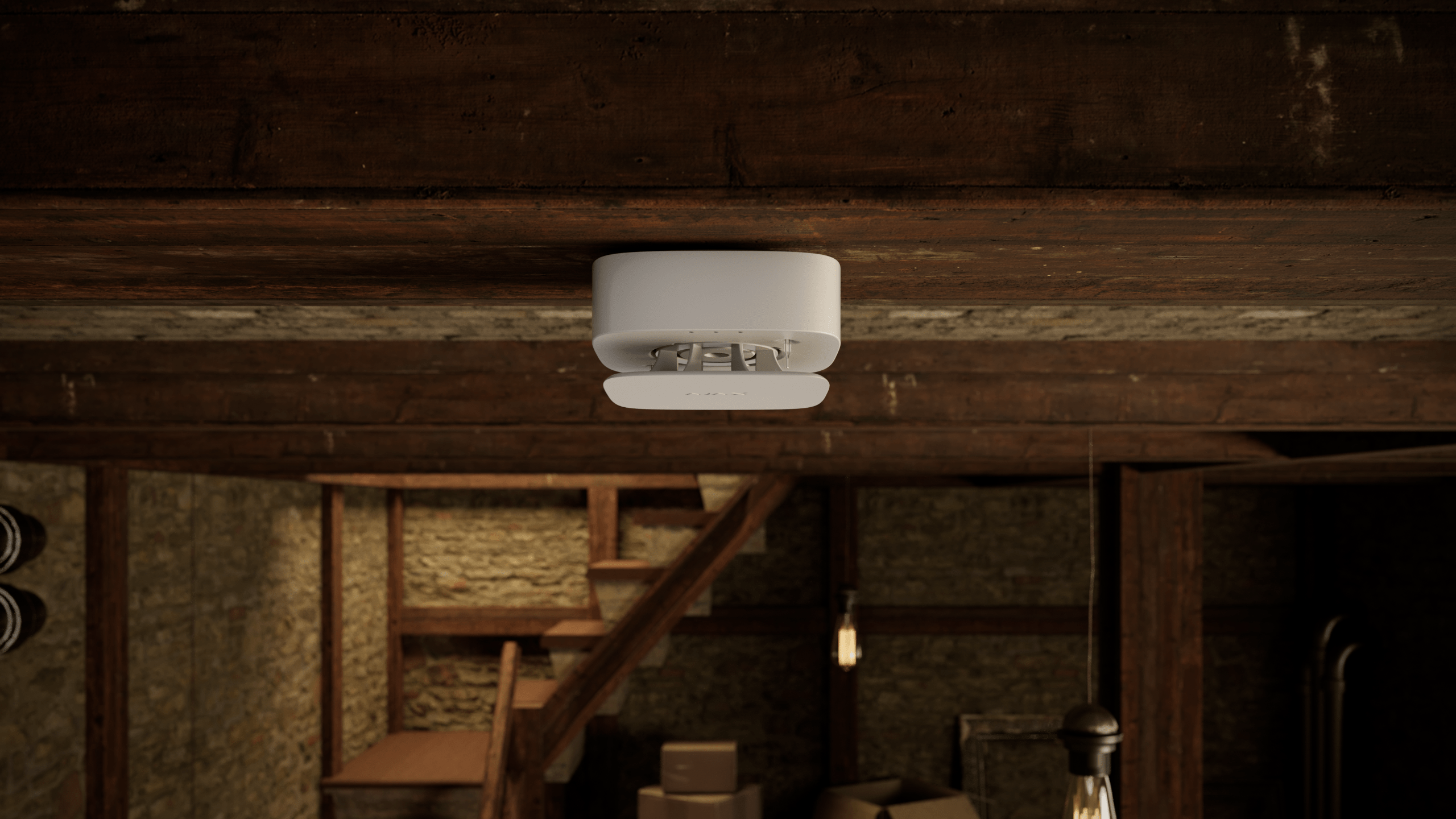 Detector wireless de temperatura & fum & monoxid de carbon AJAX FireProtect 2 RB (Heat/Smoke/CO) Jeweller - maxbi