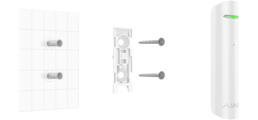 Detector wireless geam spart, AJAX GlassProtect Jeweller - maxbi