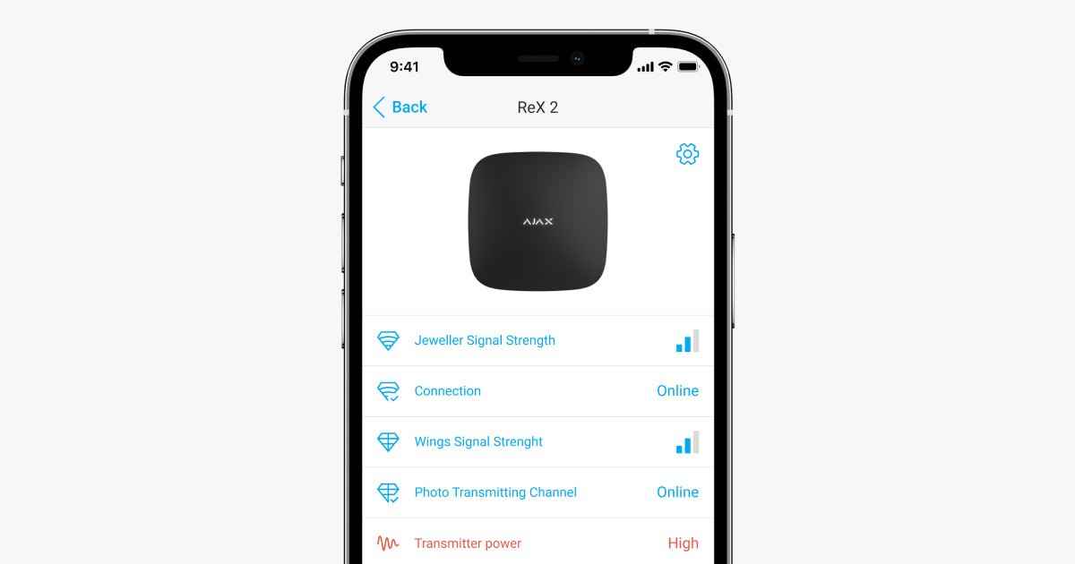 Extender wireless, AJAX ReX 2 Jeweller