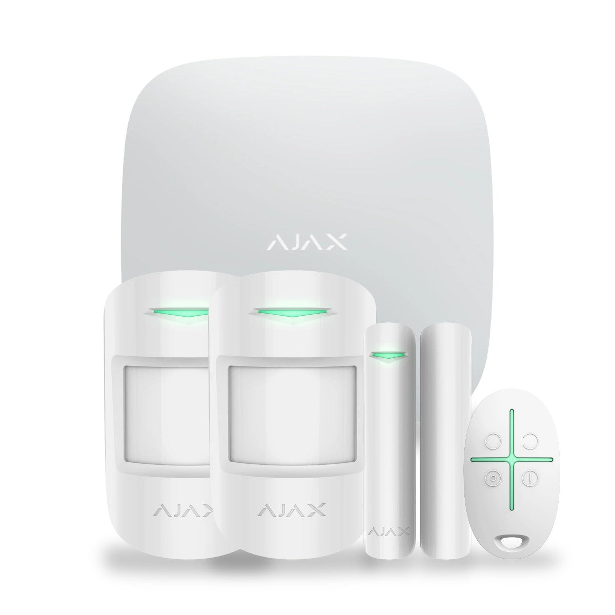 Kit alarmă wireless AJAX Hub 2 (2G) Start – alb
