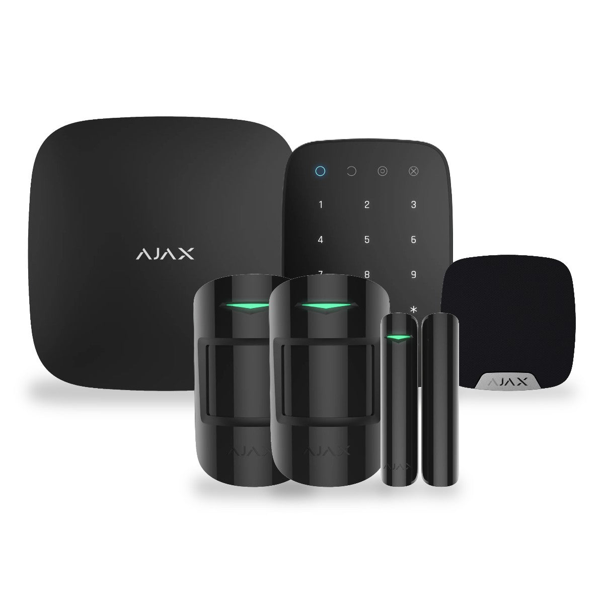 Kit alarmă wireless AJAX Hub 2 (2G) Complet – negru