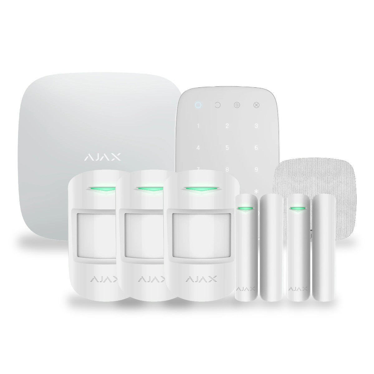 Kit alarmă wireless AJAX Hub 2 (4G) – alb