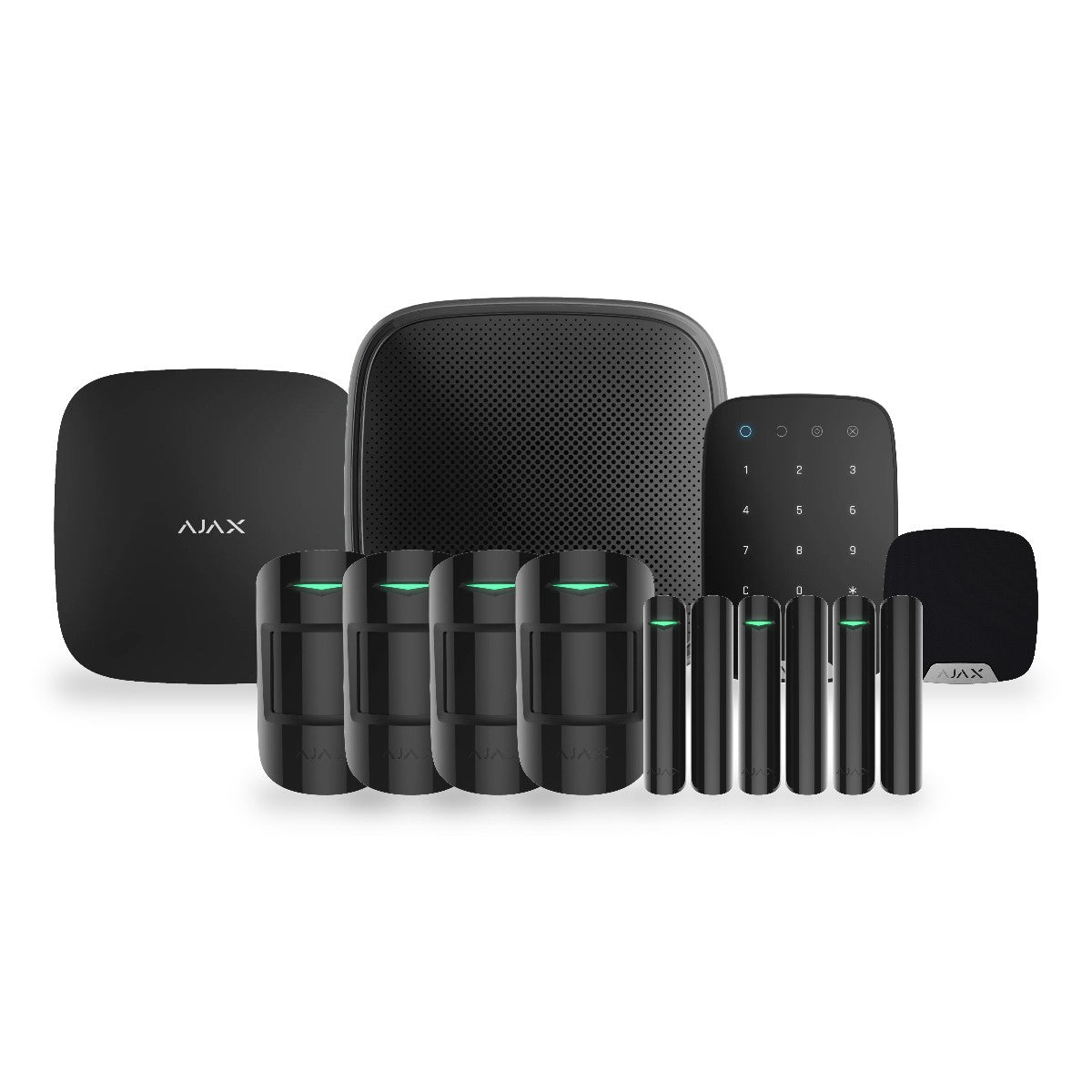 Kit alarmă wireless AJAX Hub 2 (4G) – negru
