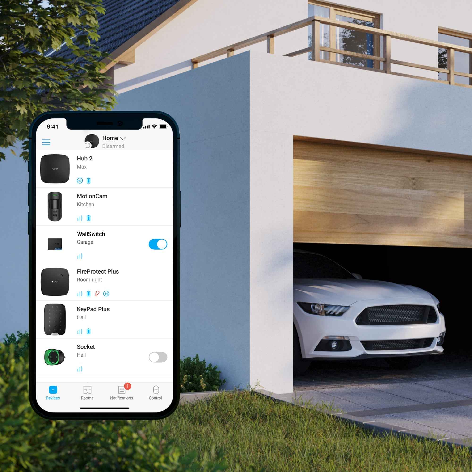 Releu de Alimentare Wireless AJAX WallSwitch