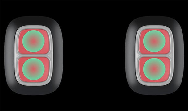 Buton de panică dublu wireless AJAX Superior DoubleButton G3 Jeweller