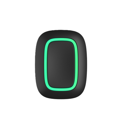 Buton de panica wireless, AJAX Button, cu design modern și iluminare LED, ideal pentru siguranța personală.