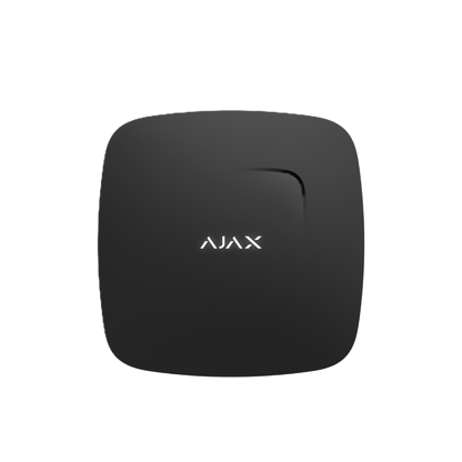 Detector wireless de fum AJAX FireProtect, soluția ideală pentru siguranța locuinței tale, combinând detectarea fumului și temperaturii.