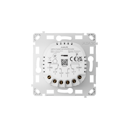 Modul Intrerupator Wireless Circuit Dublu AJAX LightCore 2-gang