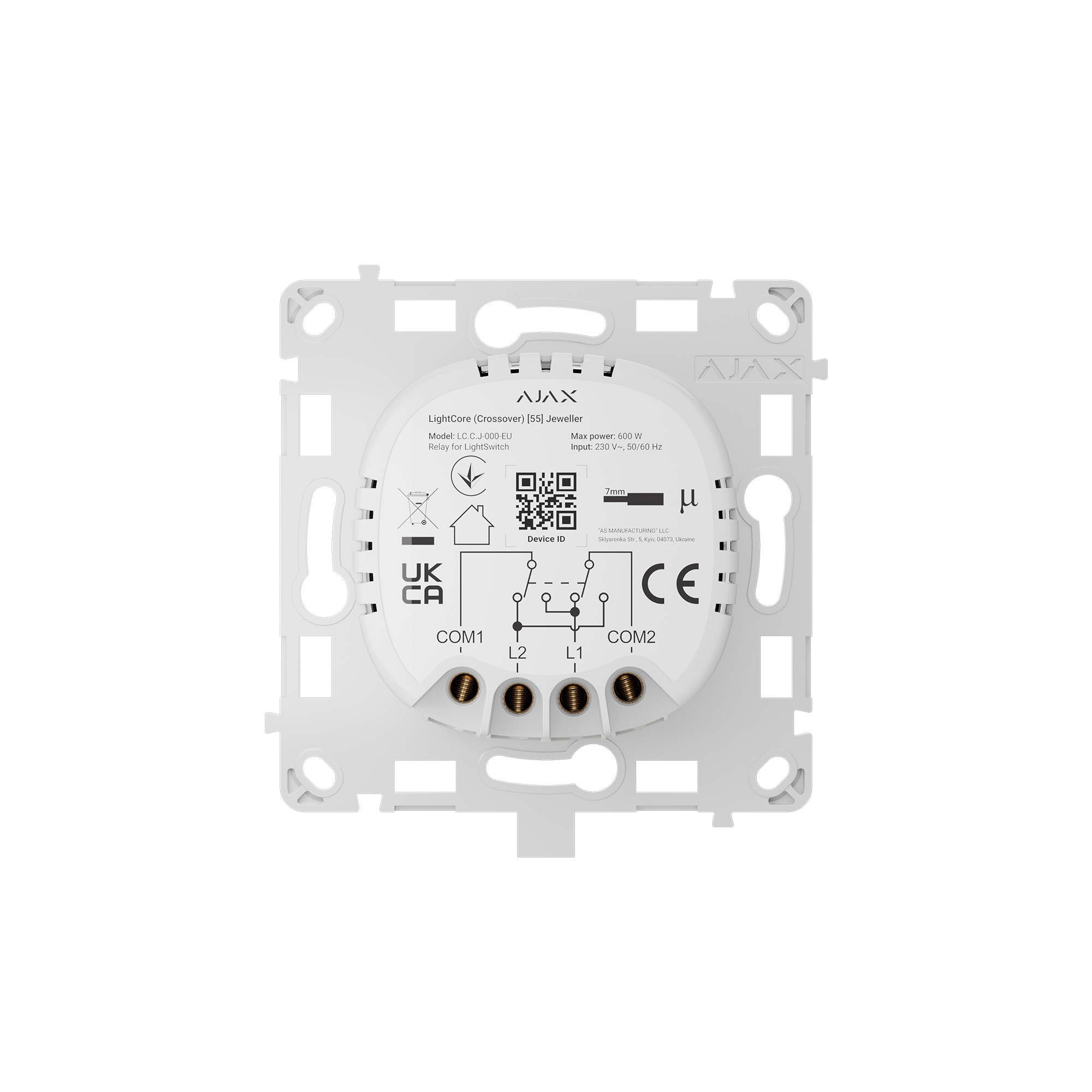Modul Intrerupator Wireless Cap Scara Cruce AJAX LightCore