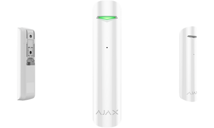Detector wireless geam spart, AJAX GlassProtect, soluția ideală pentru protecția geamurilor locuinței tale.