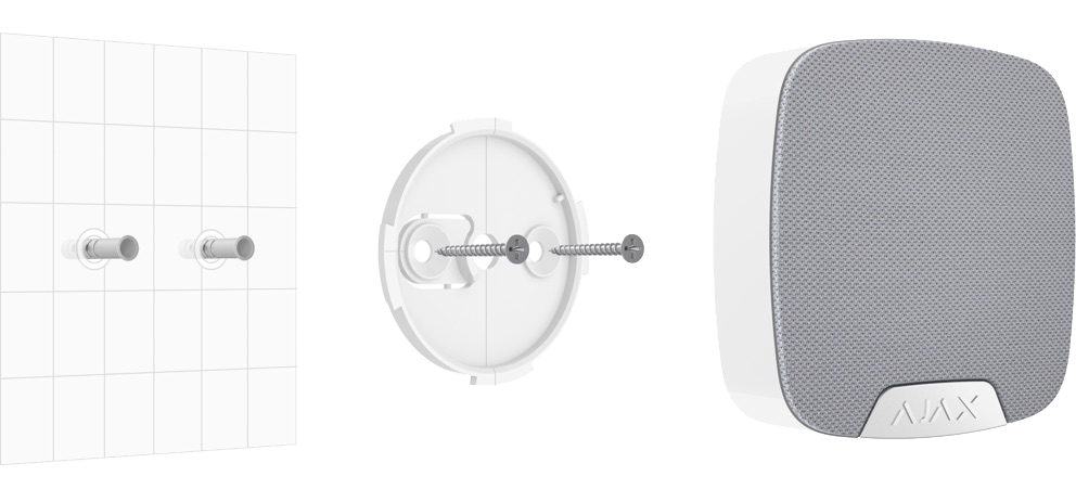 Sirena wireless interior, AJAX HomeSiren Jeweller