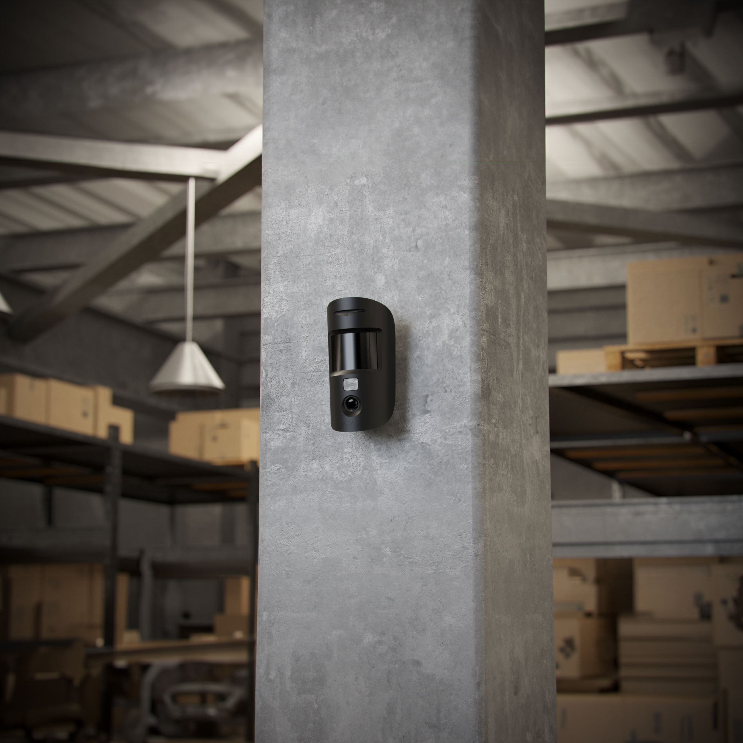 Detector PIR wireless cu verificare foto la alarma AJAX MotionCam PhOD, ideal pentru securizarea locuinței dumneavoastră.