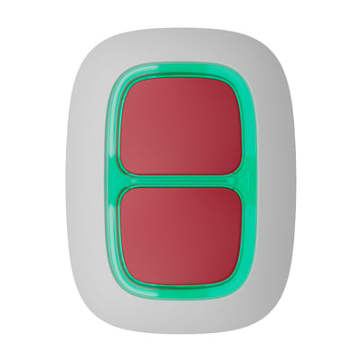 Buton de panică dublu wireless AJAX Superior DoubleButton G3 Jeweller - alb