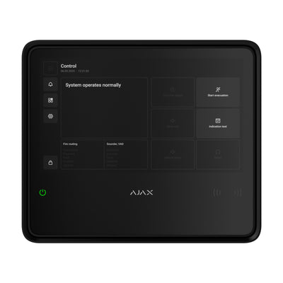 Centrală de incendiu wireless AJAX EN54 Fire Hub Jeweller - negru