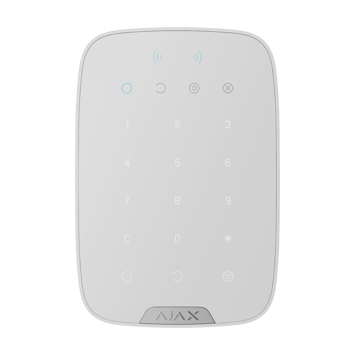 Tastatură wireless cu cititor de carduri AJAX Superior KeyPad Plus - alb