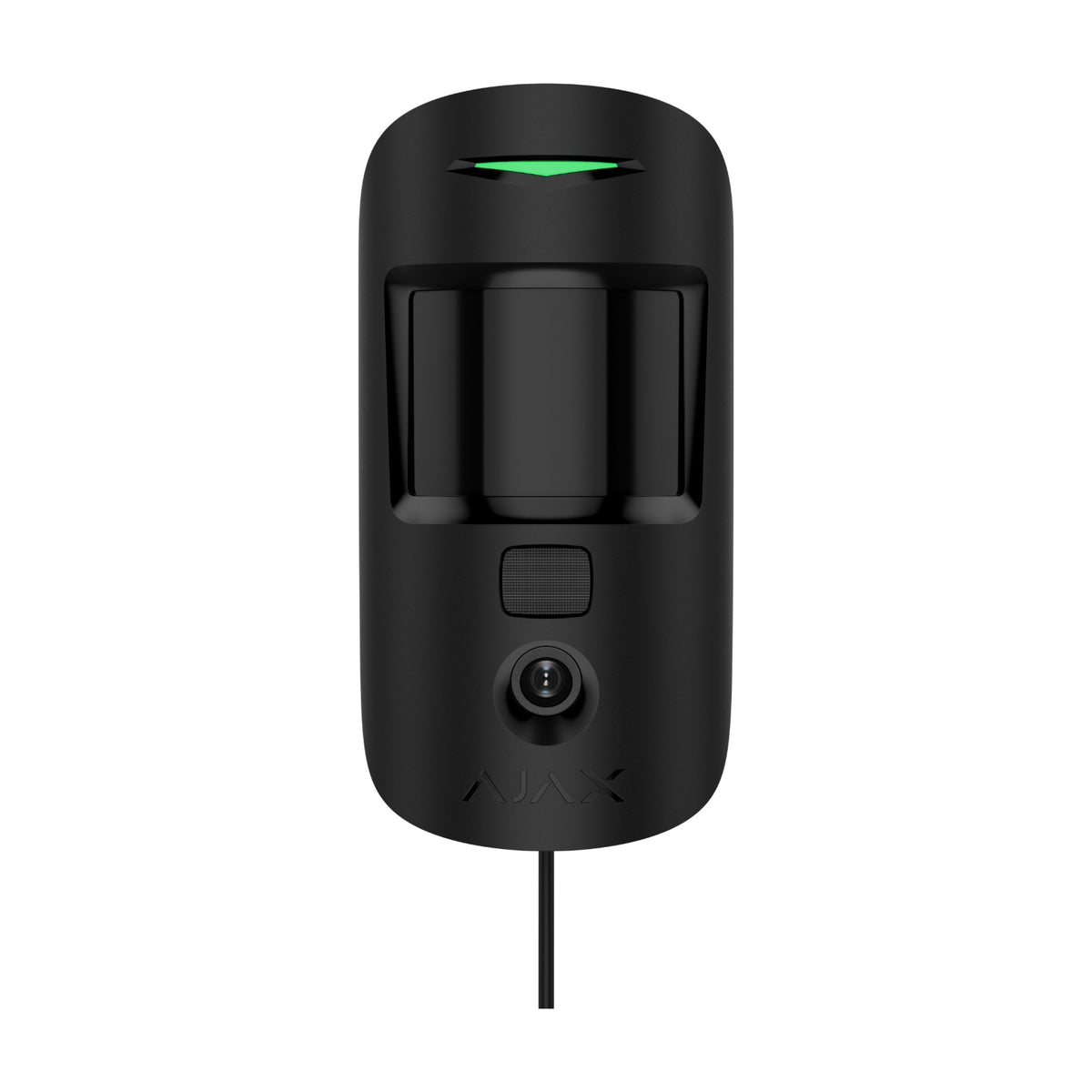 Detector cu cameră foto, cu fir, AJAX Superior MotionCam Fibra - negru