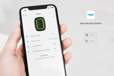 Buton de panica wireless, AJAX Button Jeweller - maxbi