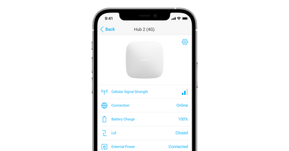 Centrala alarma wireless AJAX HUB 2 Plus Jeweller - maxbi