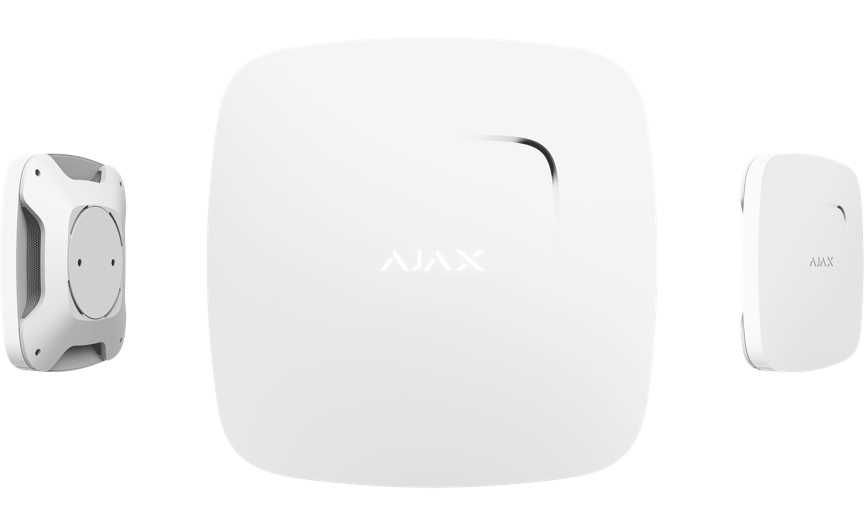Detector wireless de fum & temperatura & CO, AJAX FireProtect Plus Jeweller - maxbi