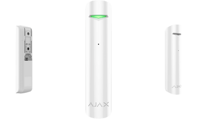 Detector wireless geam spart, AJAX GlassProtect Jeweller - maxbi