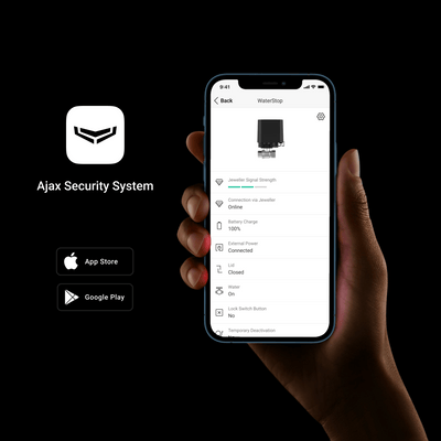 Electrovalva Wireless AJAX WaterStop 1” (25 DN) Jeweller - maxbi