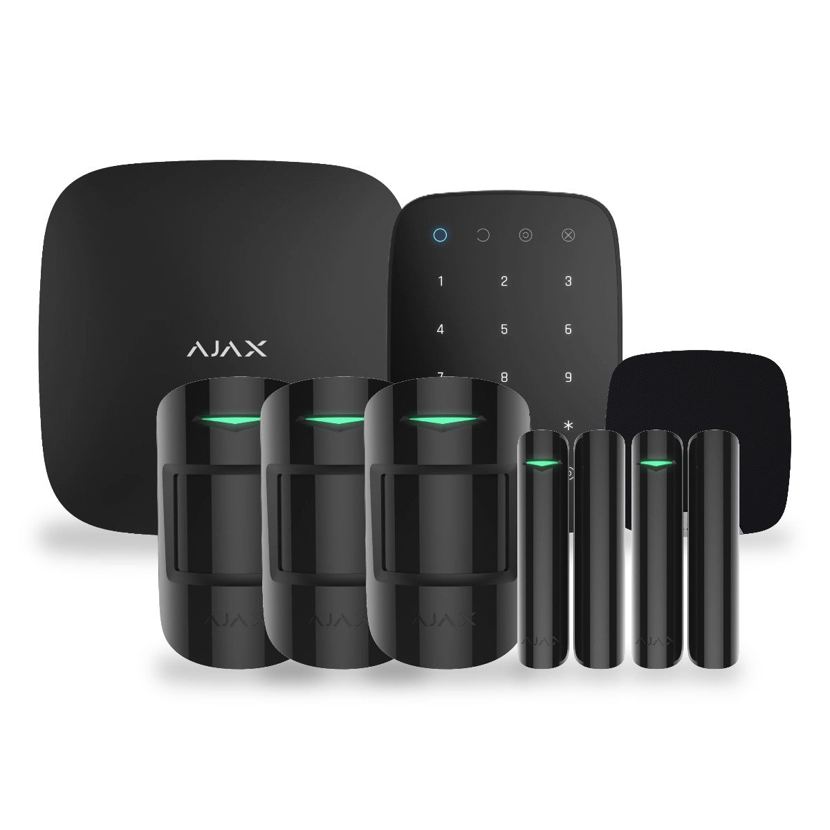 Kit alarmă wireless AJAX Hub 2 (4G) – negru