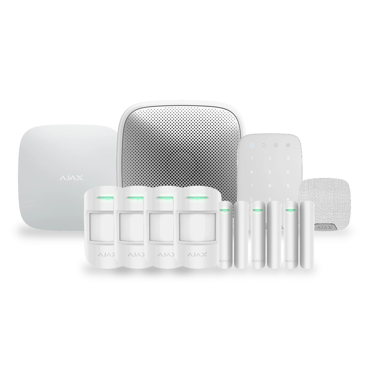 Kit alarmă wireless AJAX Hub 2 (4G) – alb