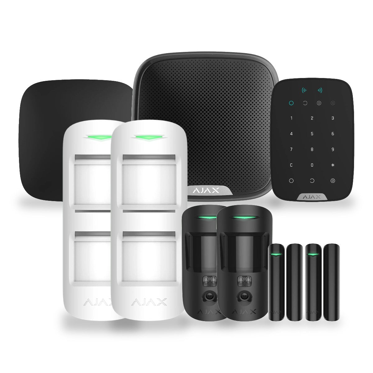 Kit alarmă wireless AJAX Hub 2 Plus – negru