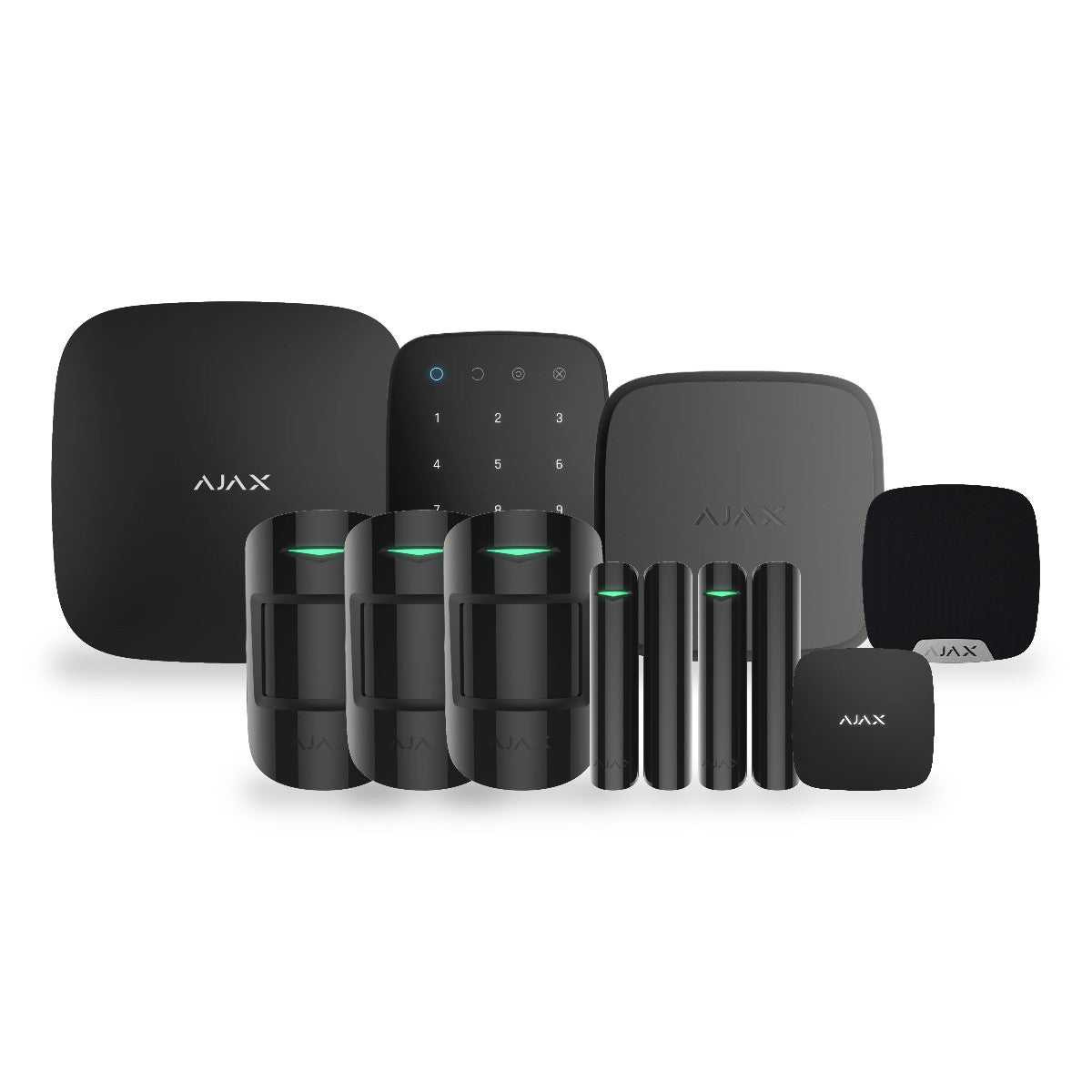 Kit alarmă wireless AJAX Hub 2 (4G) – negru