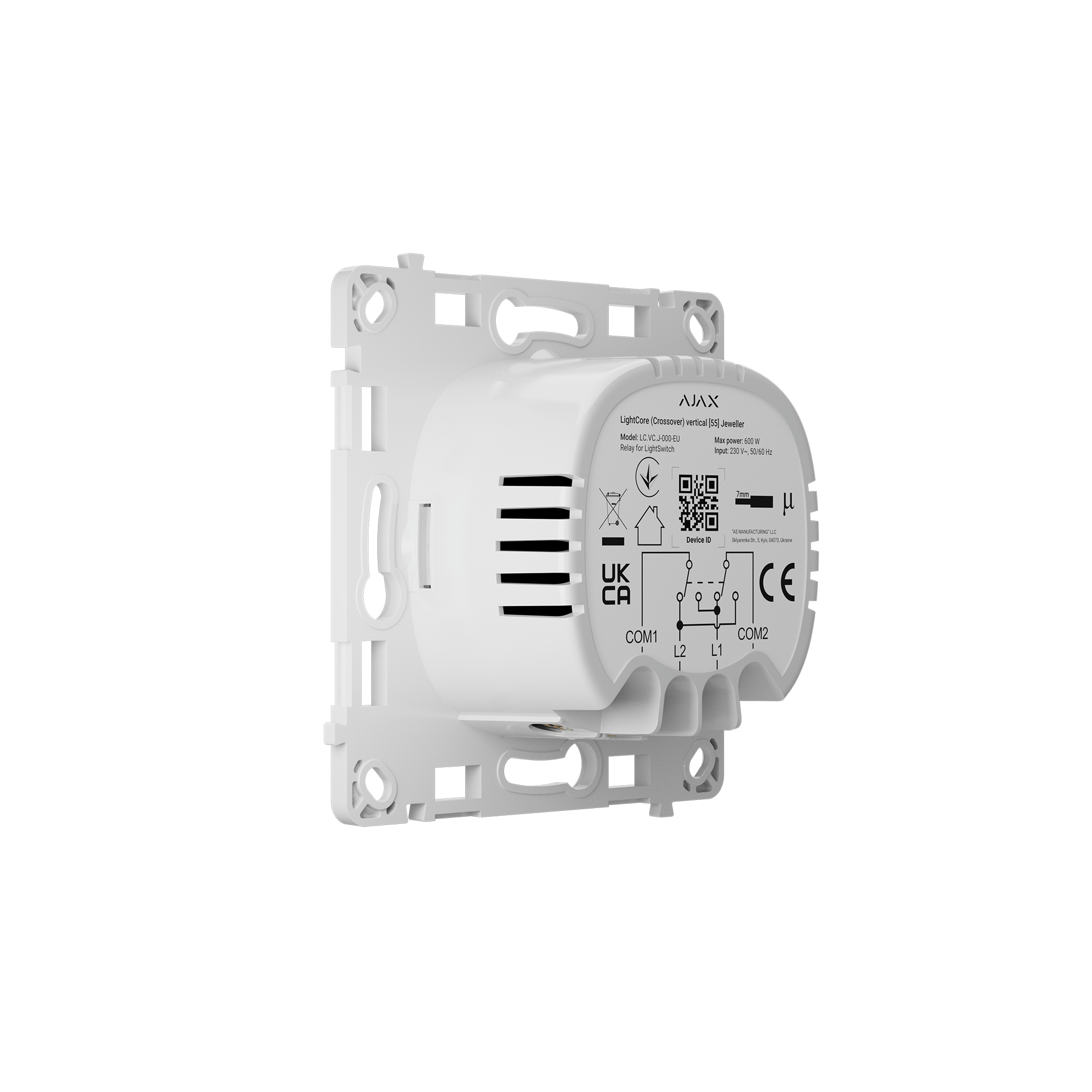Modul Intrerupator Wireless Cap Scara Cruce AJAX LightCore - maxbi
