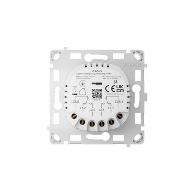 Modul Intrerupator Wireless Circuit Dublu AJAX LightCore 2 - gang - maxbi