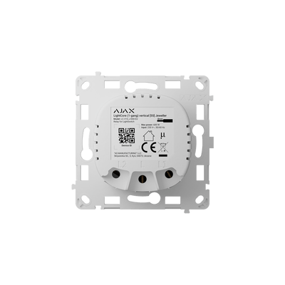 Modul intrerupator wireless circuit simplu AJAX LightCore 1 - gang vertical - maxbi