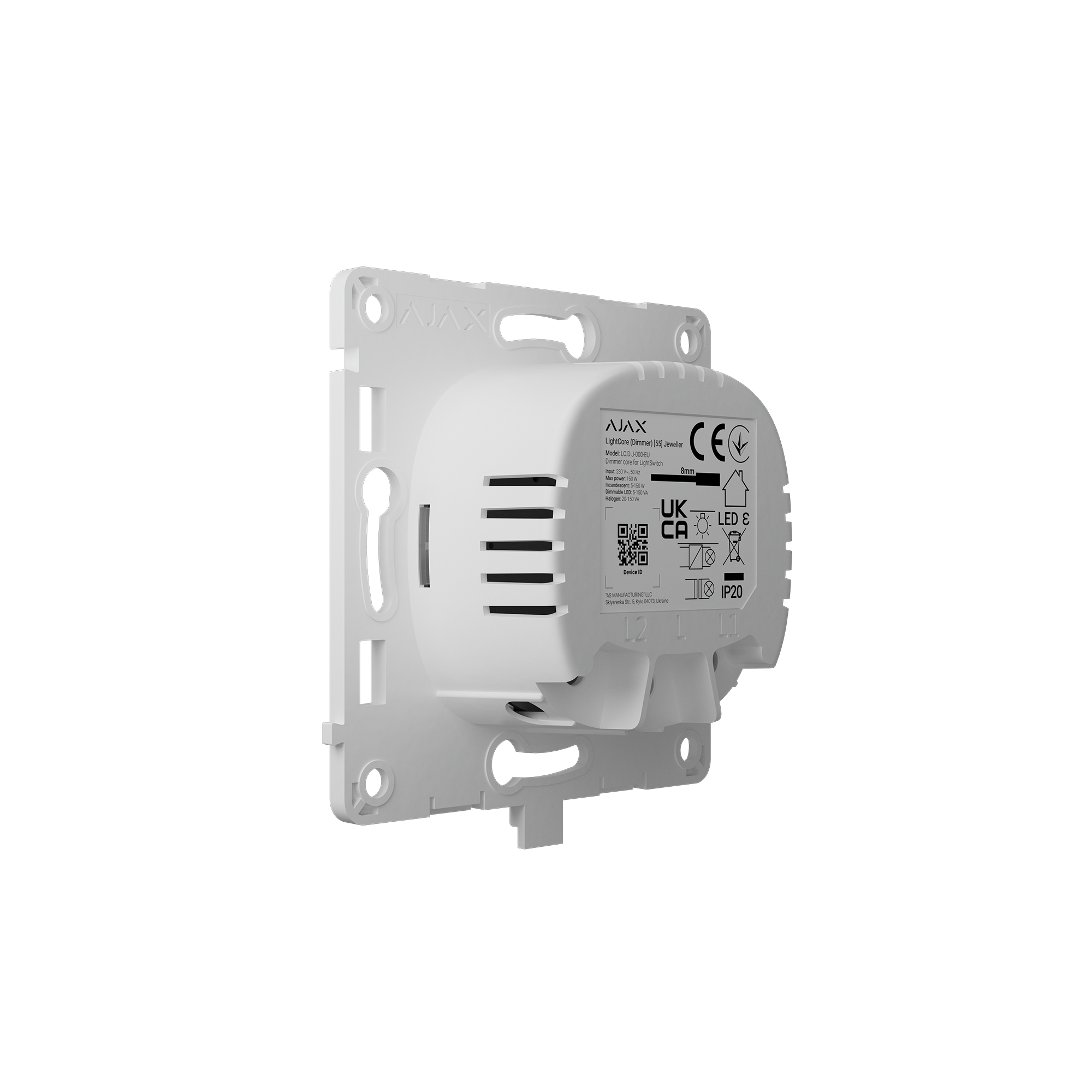 Modul intrerupator wireless dimabil, AJAX LightCore (Dimmer) - maxbi