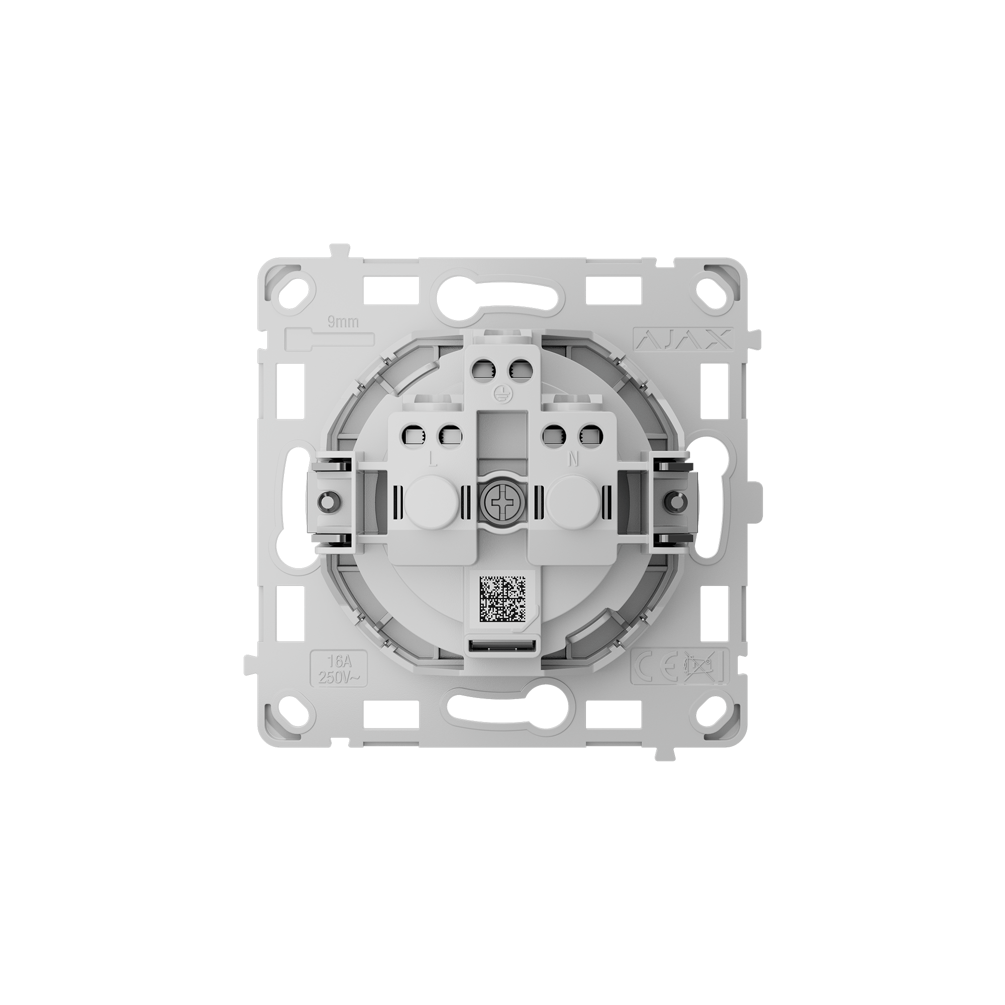 Modul priza perete (basic) AJAX OutletCore vertical [type F] - maxbi
