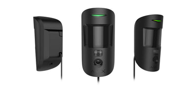 Detector cu cameră foto, cu fir, AJAX Superior MotionCam Fibra