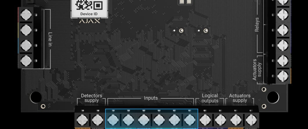 Modul I/O cu fir AJAX Superior MultiTransmitter IO (4X4) Fibra