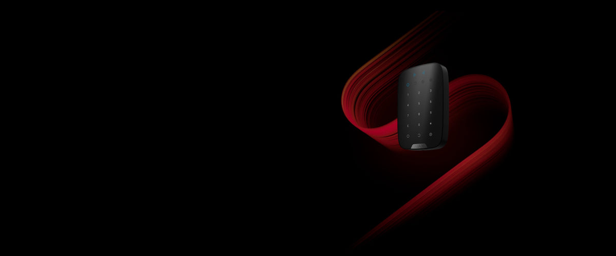 Tastatură wireless cu cititor de carduri AJAX Superior KeyPad Plus